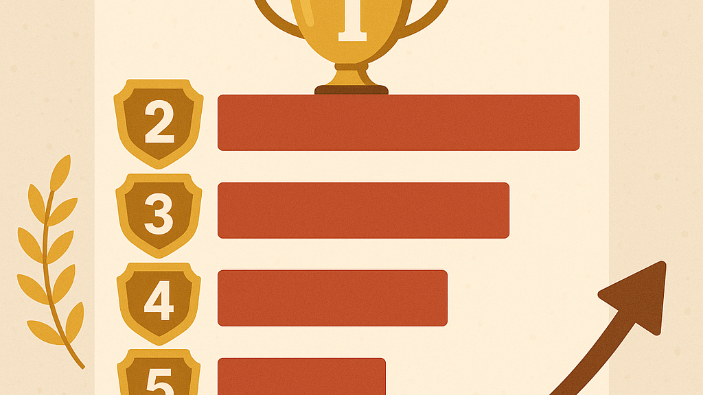 ランキングトップ5の紹介